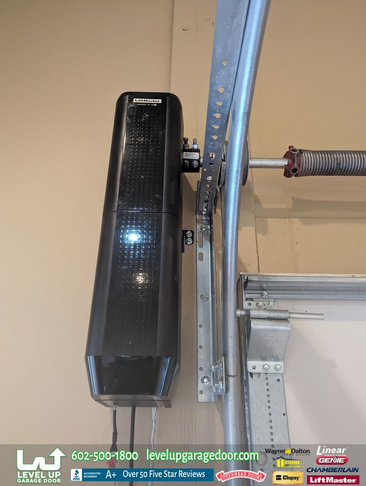 Wall-mount garage door opener installation